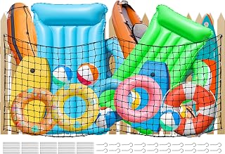 Oversized Pool Toy Float Storage Net, 118''×47'' Heavy Duty Hanging Elastic