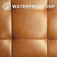 Vista 7 de HOUCHICS Vanity Stool, Makeup Stool, Vanity Stools for Makeup, Vanity Chair, Vanity Stool Seating, Vanity Chair for Makeup Room (Brown)