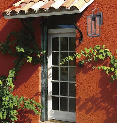 Miniatura 5 de LIT-PaTH Farol de pared para exteriores, aplique de pared como accesorio de iluminación de porche, base mediana E26 máximo 60 W, metal antioxidante