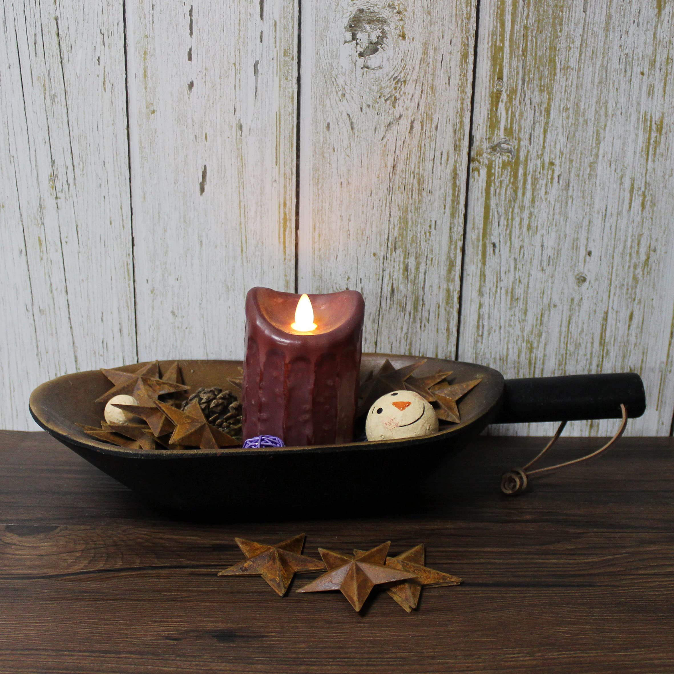 CVHOMEDECO. Primitives Rustic Country Décor. Rusty Small Metal Barn Star Home Decorative Accents, 2-3/4 Inch, Set of 24