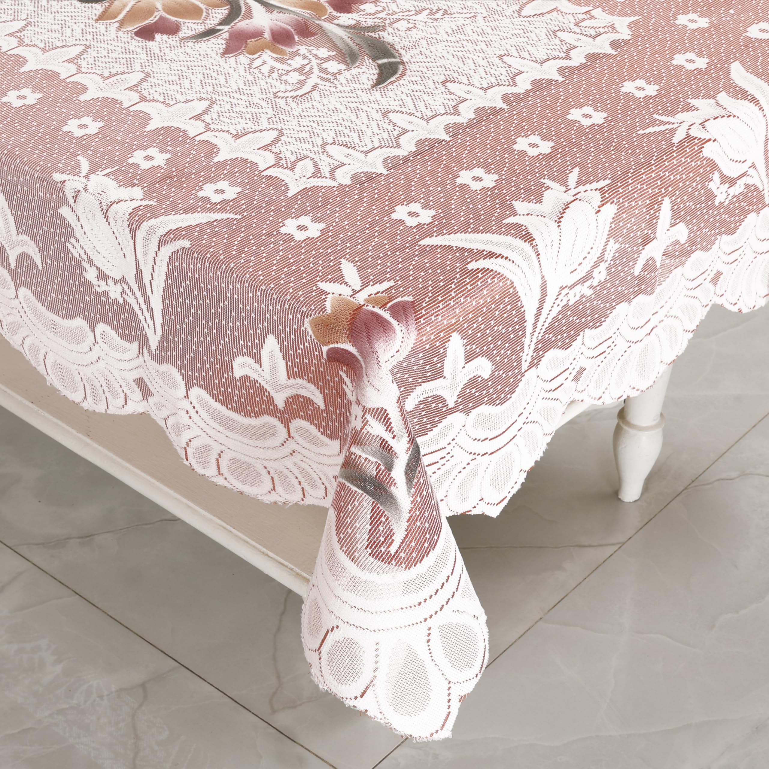 Homerz Premium 6 to 8 Seater Dining Table Cloth for Home, Durable and Thick Polycotton Fabric (DSBRT_103, 60x90 inch- 6 to 8 Seater)-image-30