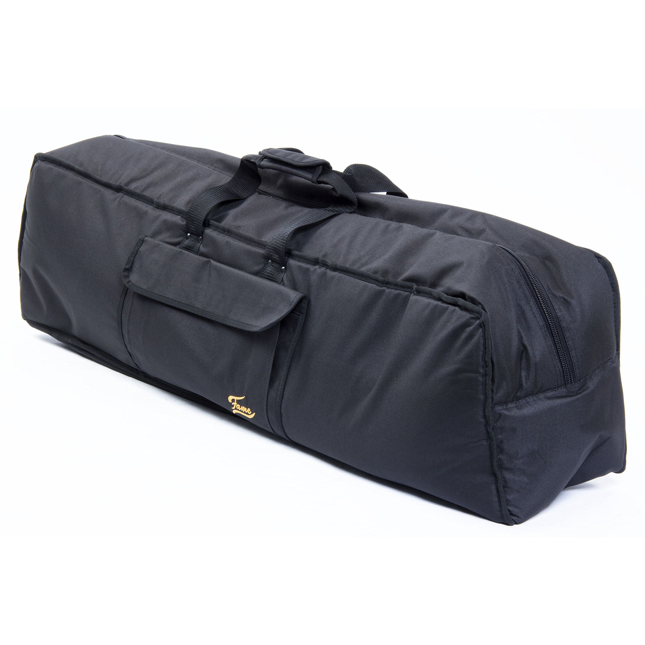Fame Schlagzeug Übungsset II, Komplettes Drum-Zubehör-Set, Practice Pad, Hardware Bag, Digital Metronome, Einzelpedal, Drumsticks, Ideal für Schlagzeuger