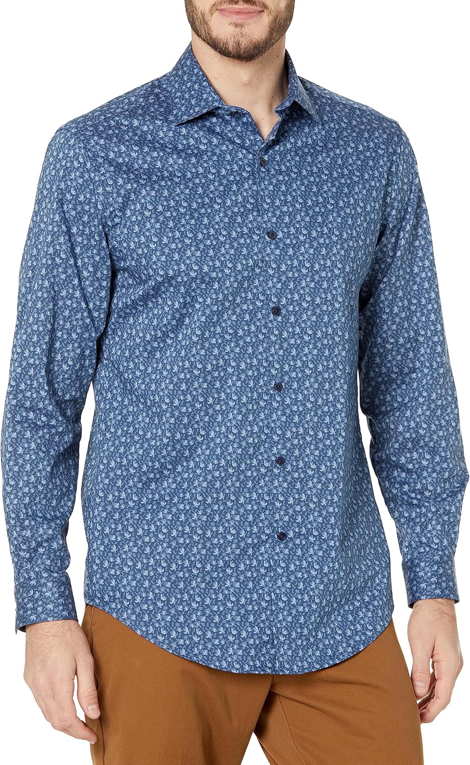 Van Heusen Men's Dress Shirt Slim Fit Stain Shield Stretch