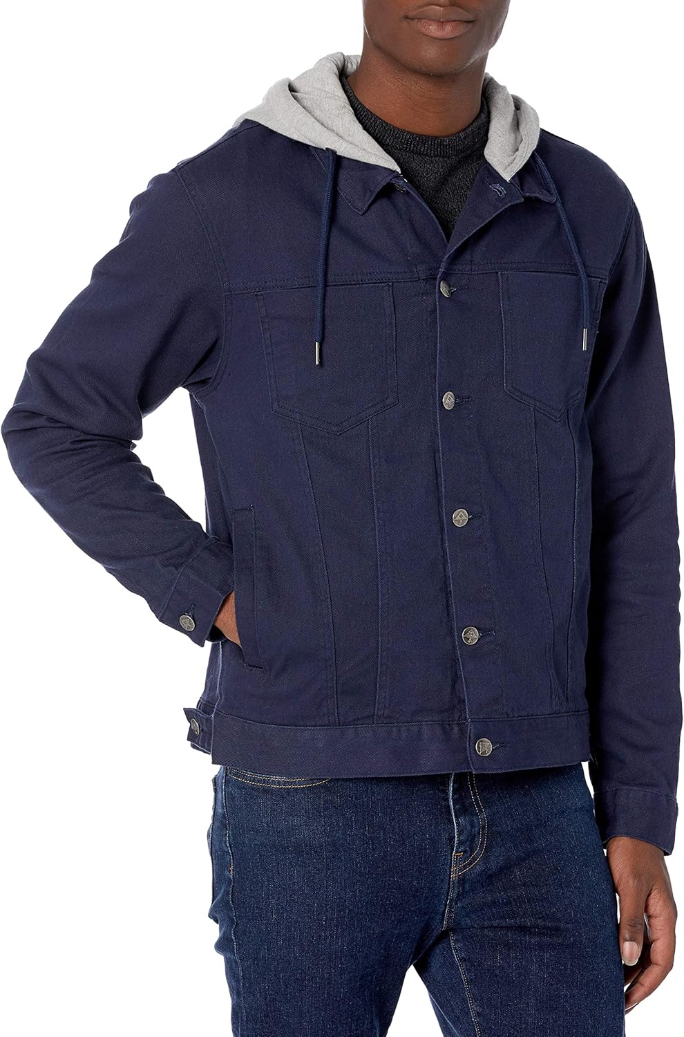 LRG Mens Lrg Men's Lifted Research Collection Hooded Denim Jacket