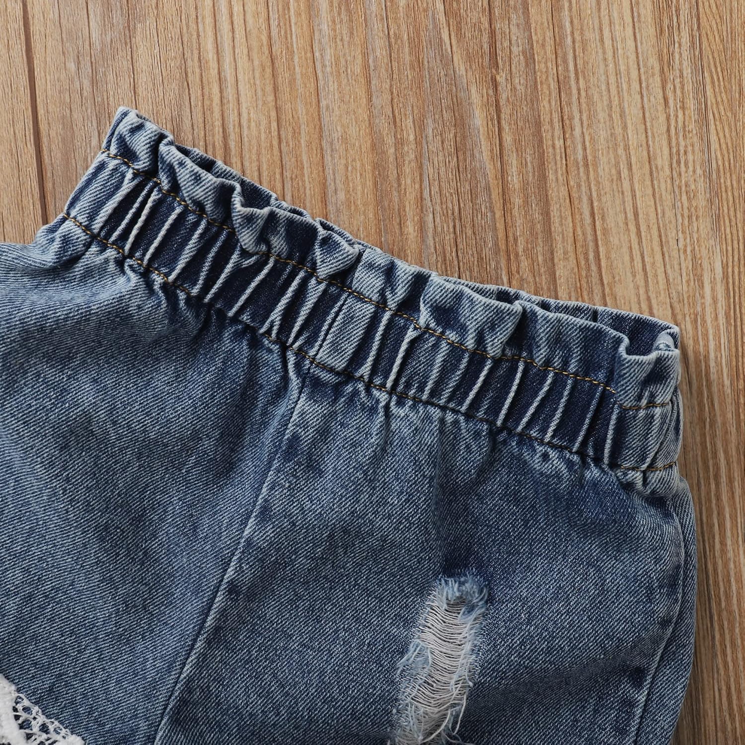 Baby Girl Clothes Outfits Toddler Infant Baby Romper Top+Jeans Clothing Set - Image 5