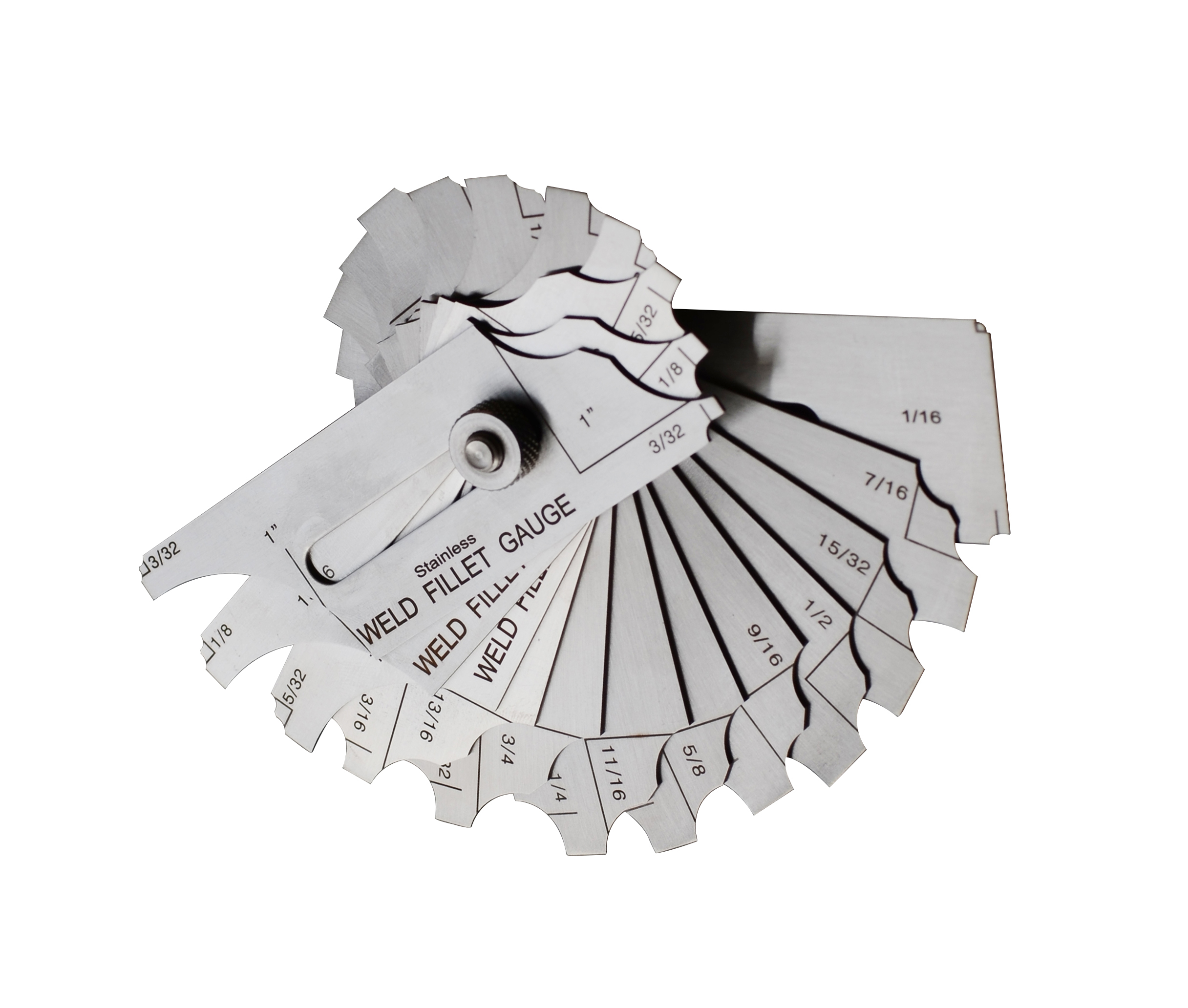 Ally Tools 7-Piece Fillet Welding Gauge Set - Imperial & Metric Weld Measurement With Leather Case