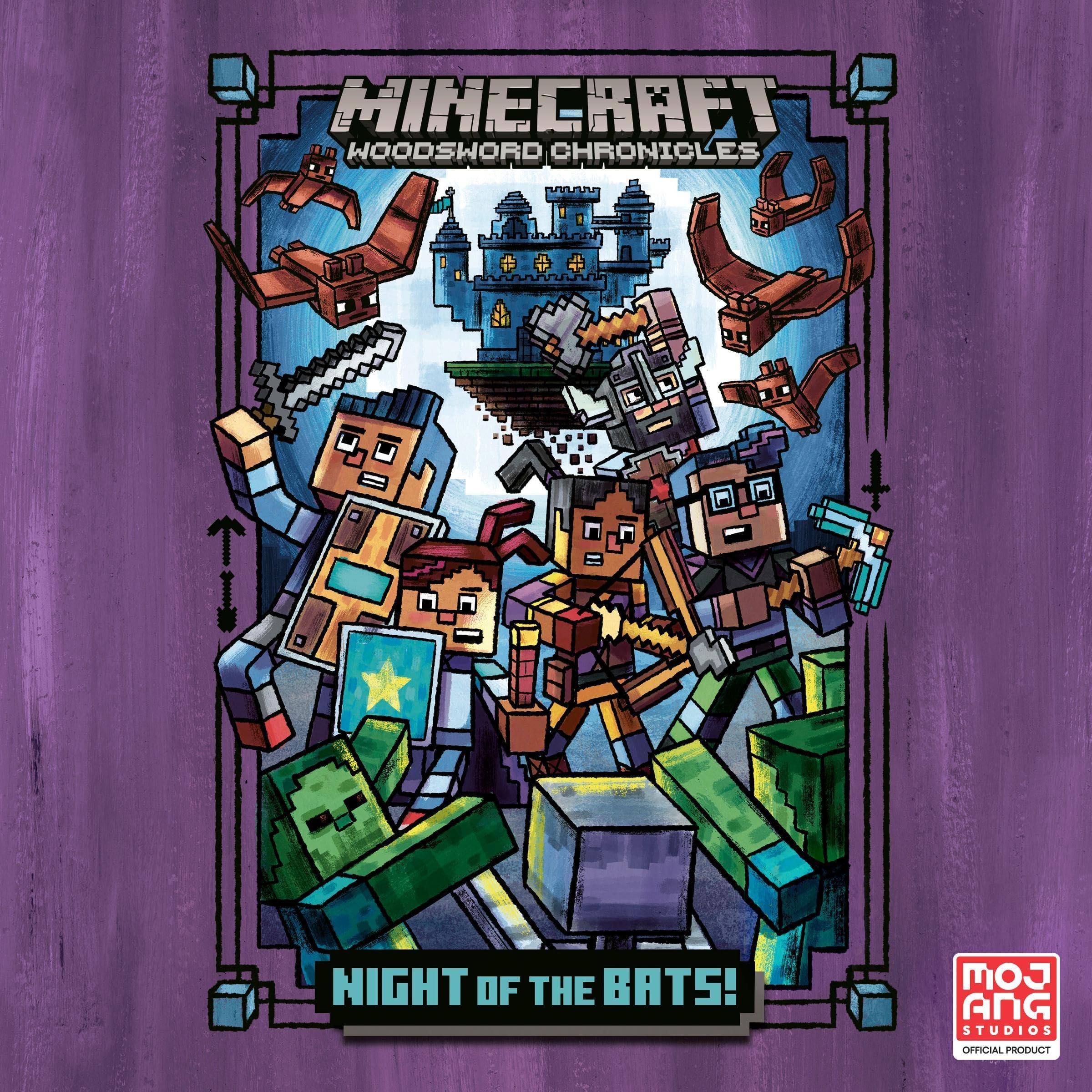 Cover art for Night of the Bats! (Minecraft Woodsword Chronicles #2)