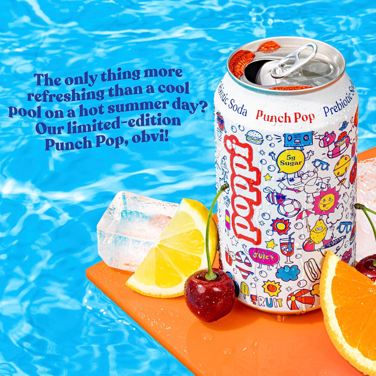 Poppi Punch Pop Prebiotic Soda 12 fl oz