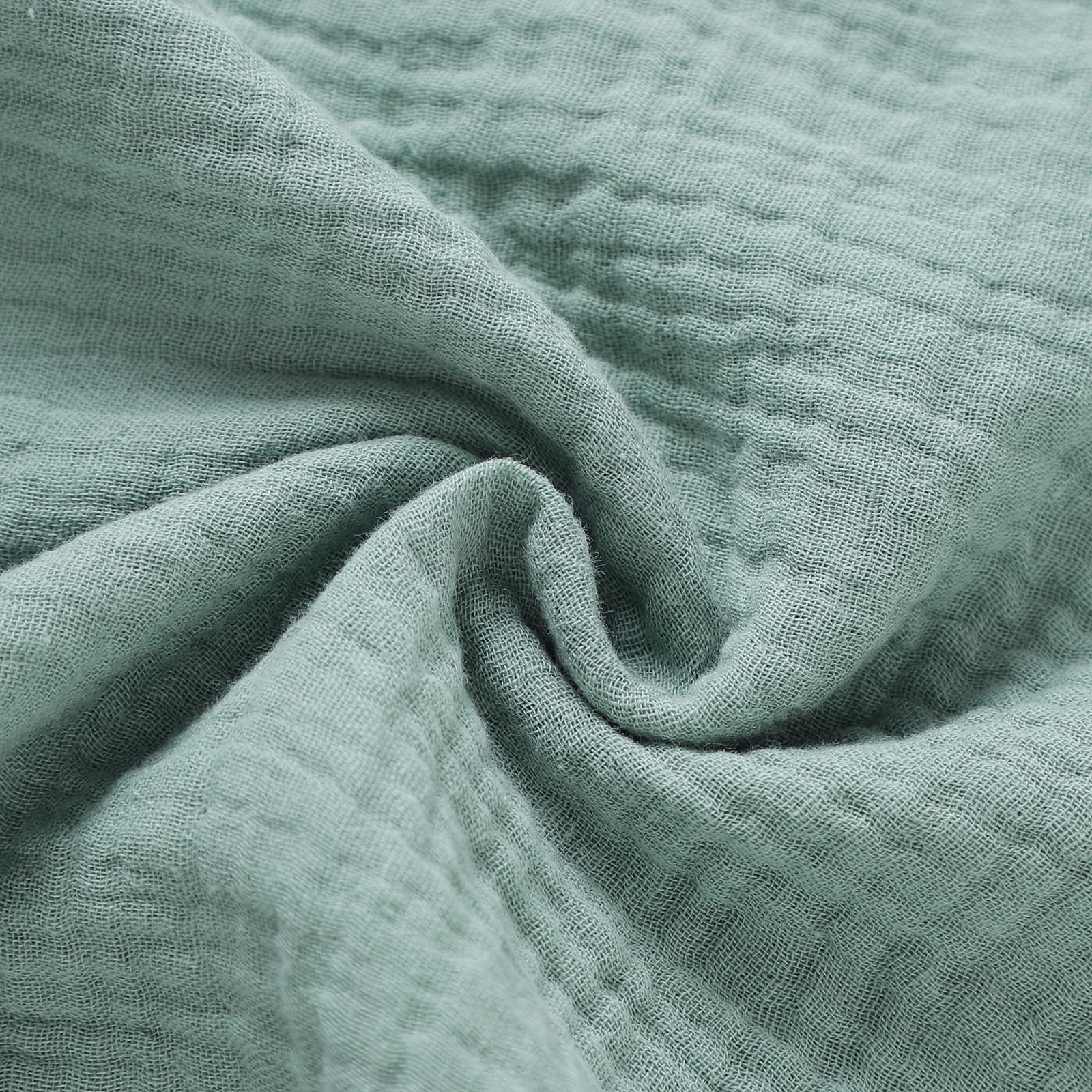 LAWKUL Baby Security Blanket Newborn Muslin Organic Cotton Babe Comforts Soft Infant Lovey for Boy Girl 40x40cm Koala Green - Image 4