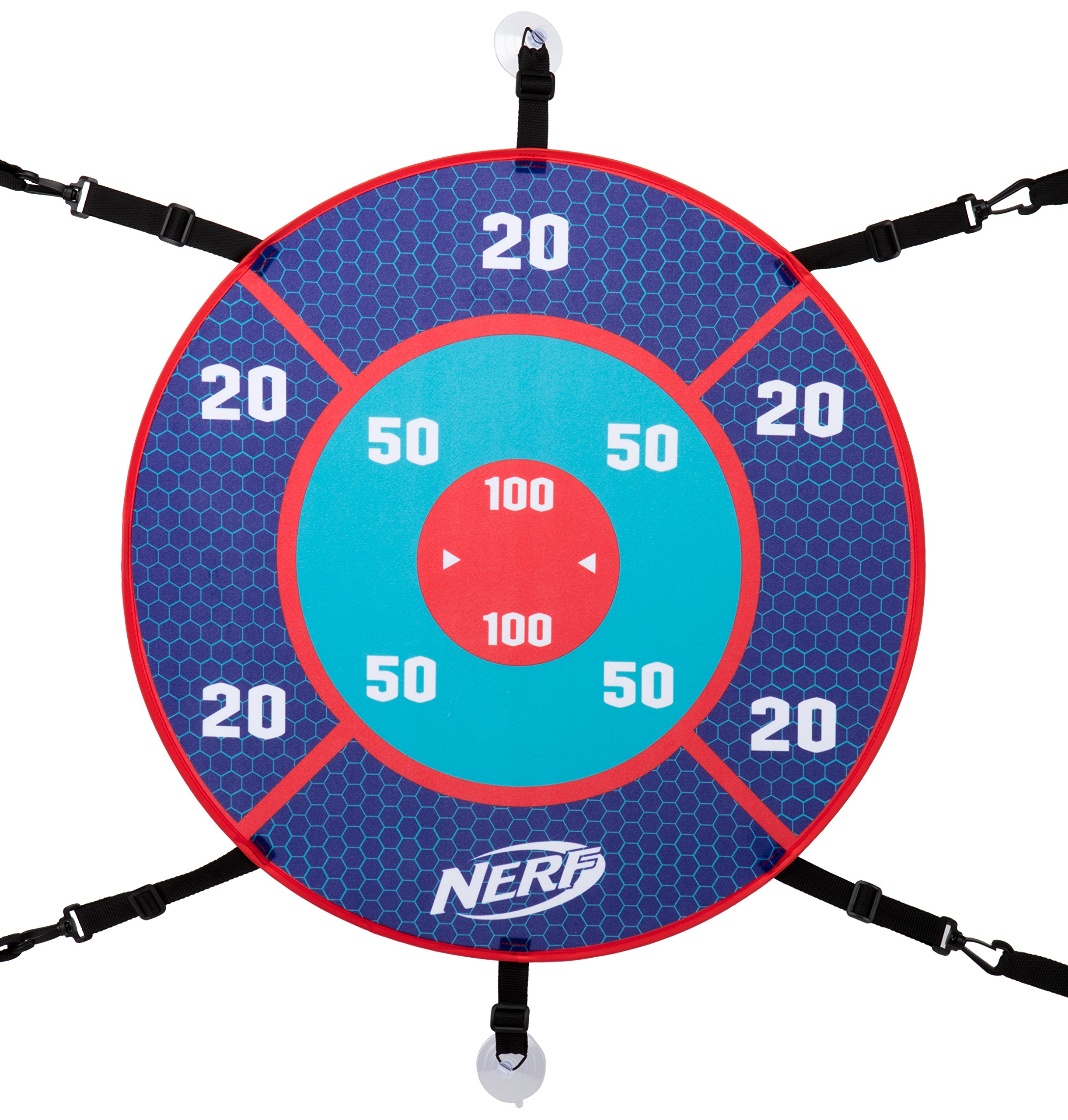 Objetivo Nerf Sports Challenge Tailgate Target bicolor con red de captura integrada 5