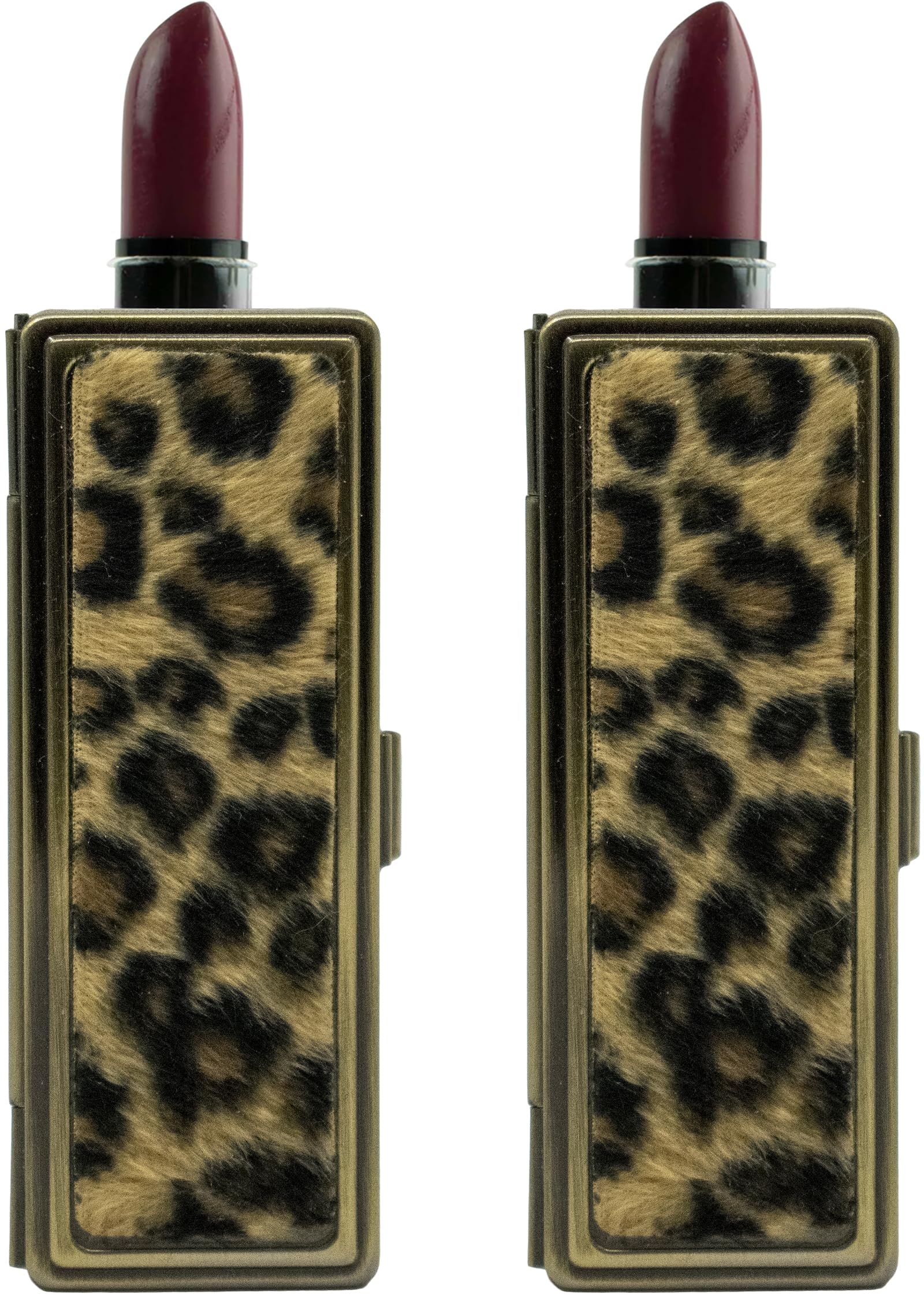 Stephanie Imports Set of 2 Vintage Rectangular Lipstick Cases with Mirror