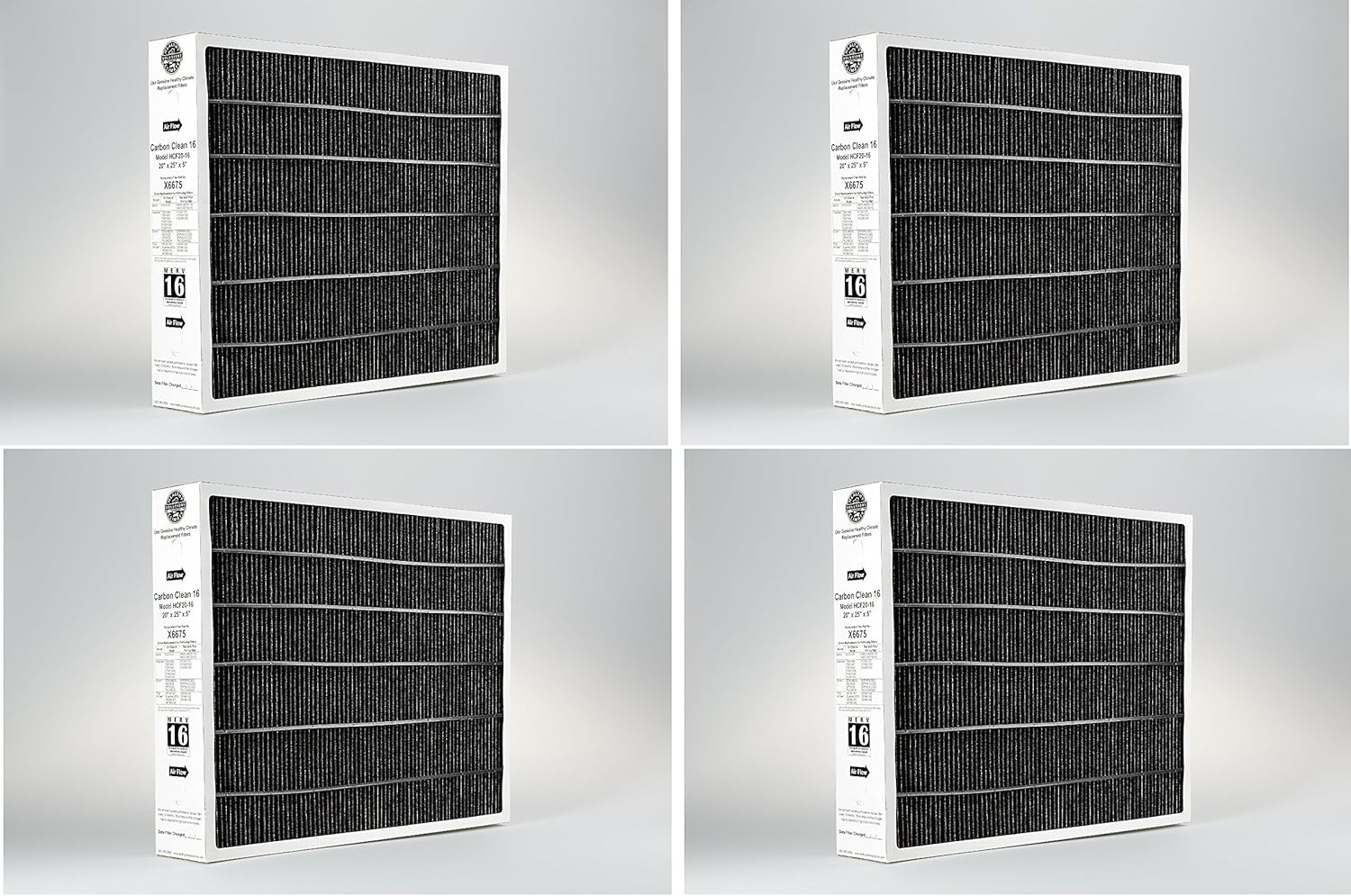 X6675 Lennox 20x25x5 MERV 16 Filter Media for HCC2028 (Pack of 4