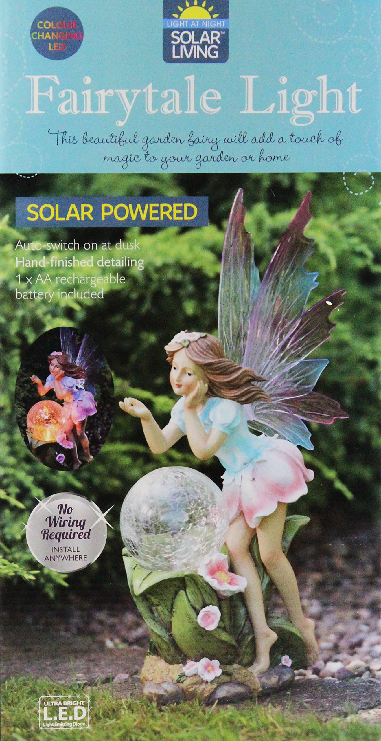 Garden Ornament Room Fairytale Light Colour Changing LED Light Solar Powered
