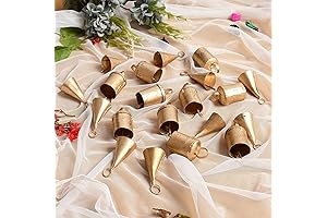 Mini Rustic Bells for Christmas Magic: 20 Enchanting Ornaments