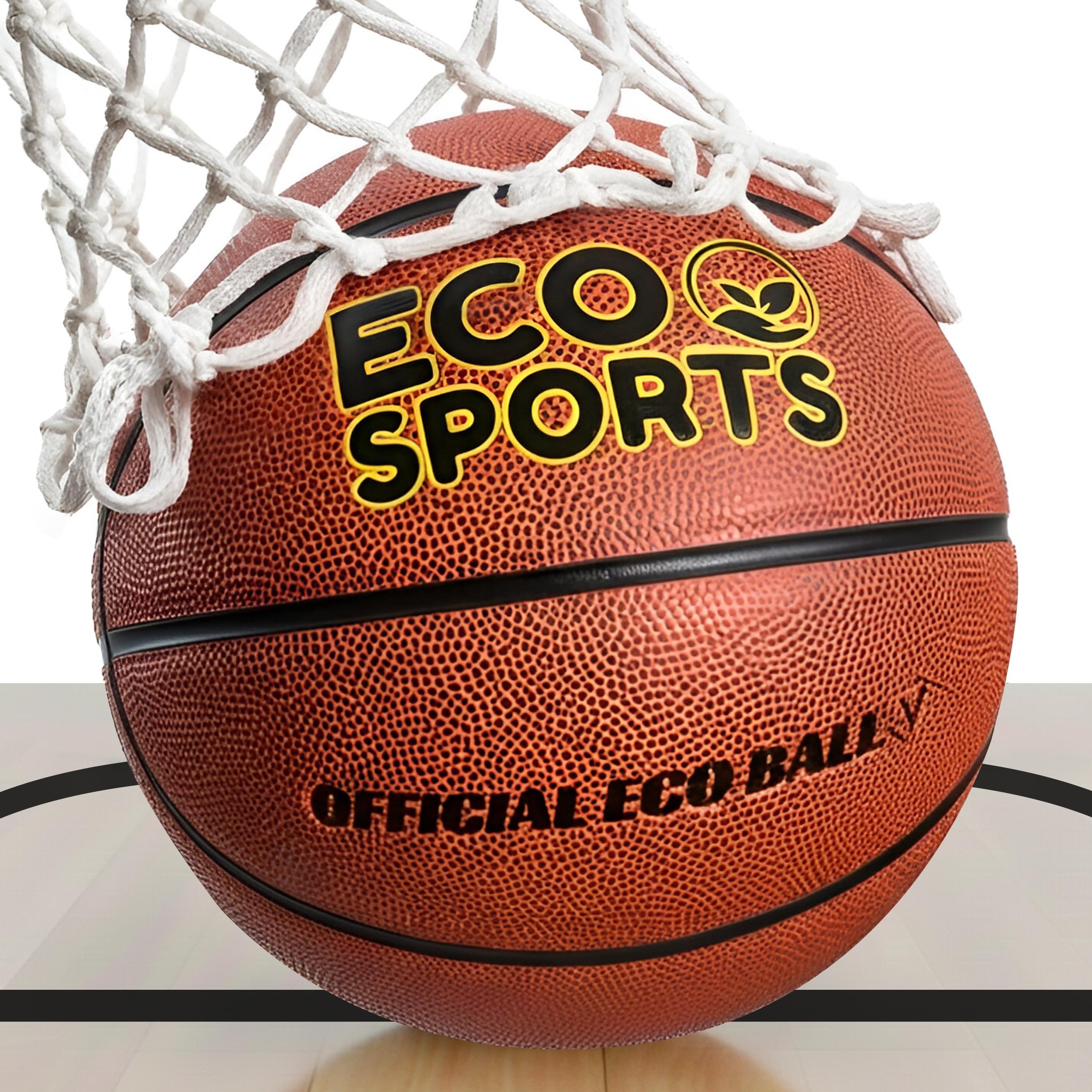 - Eco Sports Outdoor and Indoor Basketball Size 5, 6, 7 - TPU Leather Strong Grip and High Performance, Training Ball for Youth and Adults Basketball Games
