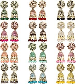DEW MAT Jhumkas for women traditional Earrings For Women Floral Design Traditional Drop Jhumke For Women Girls Love Gifts ... Price In India