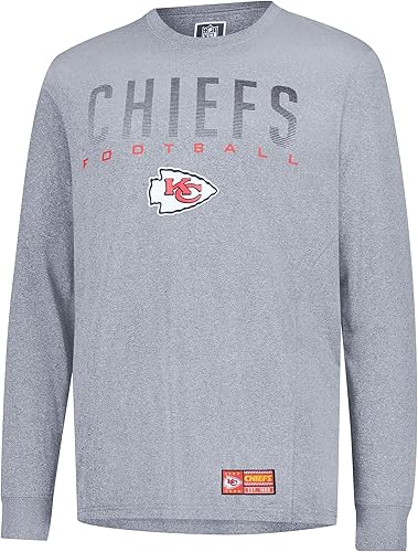 Miniatura 39 de Ultra Game Camiseta de manga larga oficial de la NFL para llevar el día del partido, para hombre Negro -,Gris Caliente Carbón,Gris