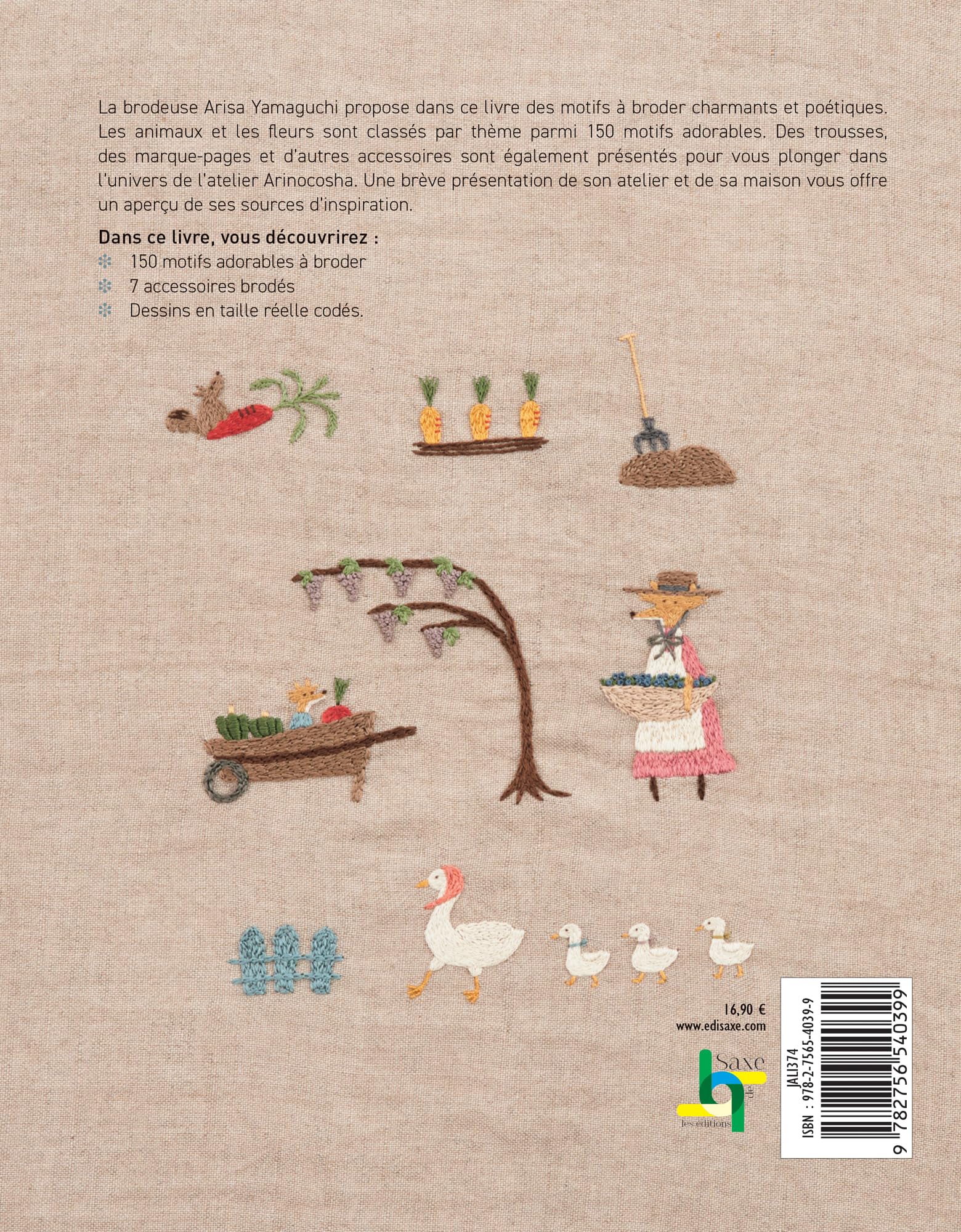 Petits animaux en broderie traditionnelle