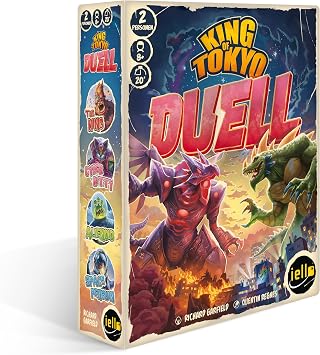 iello King of Tokyo Duel, Family Game from 8 Years, Strategic Dice Game for 2 Players, Exciting Monster Fights with Unique Superpowers, Playing Time Approx. 30 Minutes