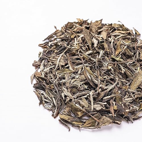 Miniatura 5 de Taimei Teatime Hoja suelta de té blanco premium, té de peonía blanca, Bai Mu Dan, hojas de té blanco sueltas de Fujian chino, cultivadas