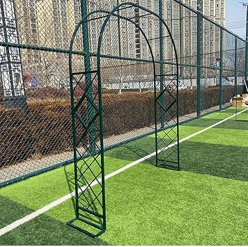 90" High Metal Arch, Outdoor Garden Arbor For Various Climbing Plant Flower, Wedding Backdrop Stand Arbour Archway For Bridal Party Festival Decoration, Easy-to-Assemble  Color Green , Size 1.4mx