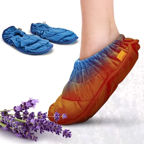 ICEHOF Chaussettes chauffantes - Chaussures chauffantes lavande - Chaussettes à
