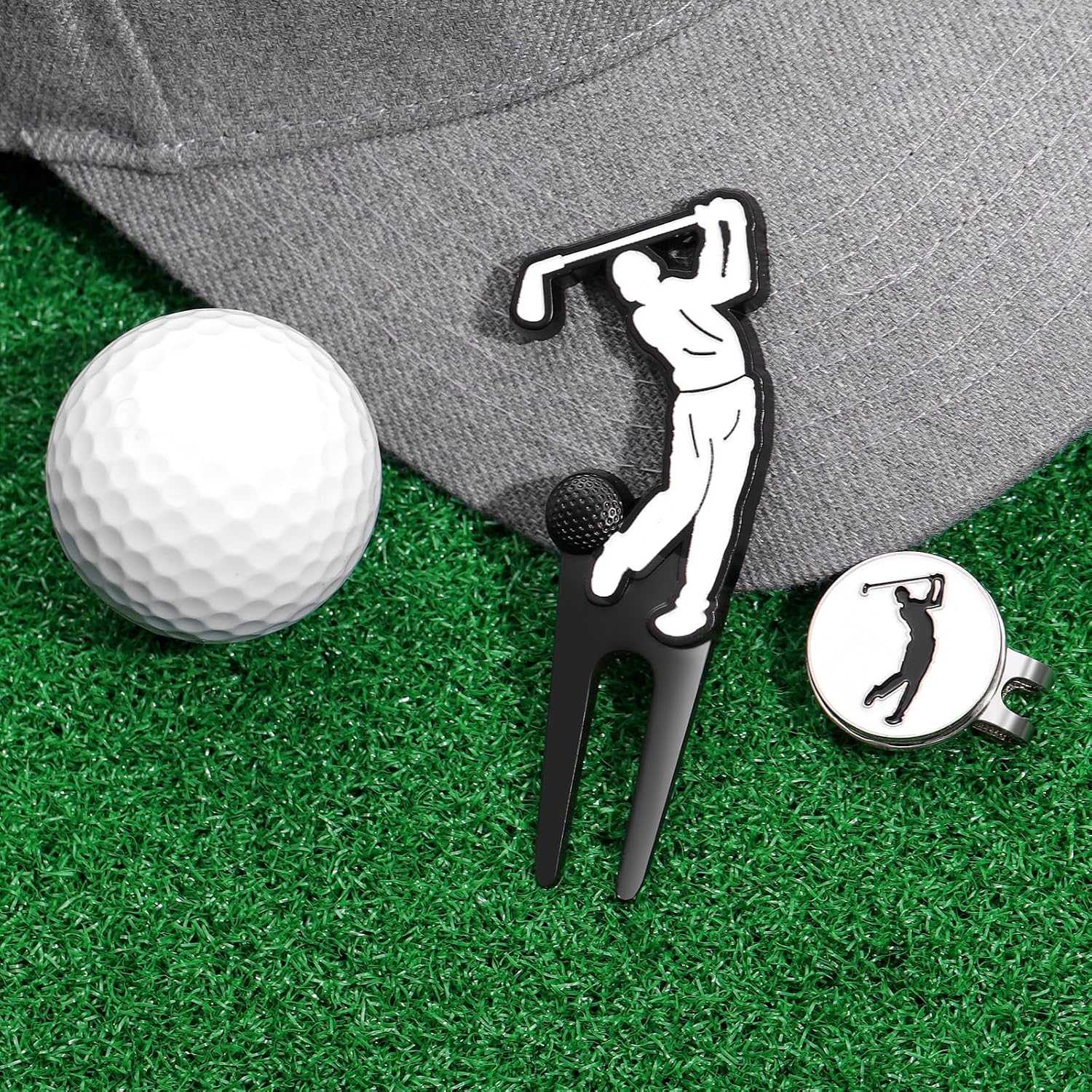 Funny Divot Repair Tool Gift Set, Cute Personlized Magnetic Ball Marker with Divot Tool Set, Premium Divit Golf Tool Gifts for Women Men Golf Accessorie image 4