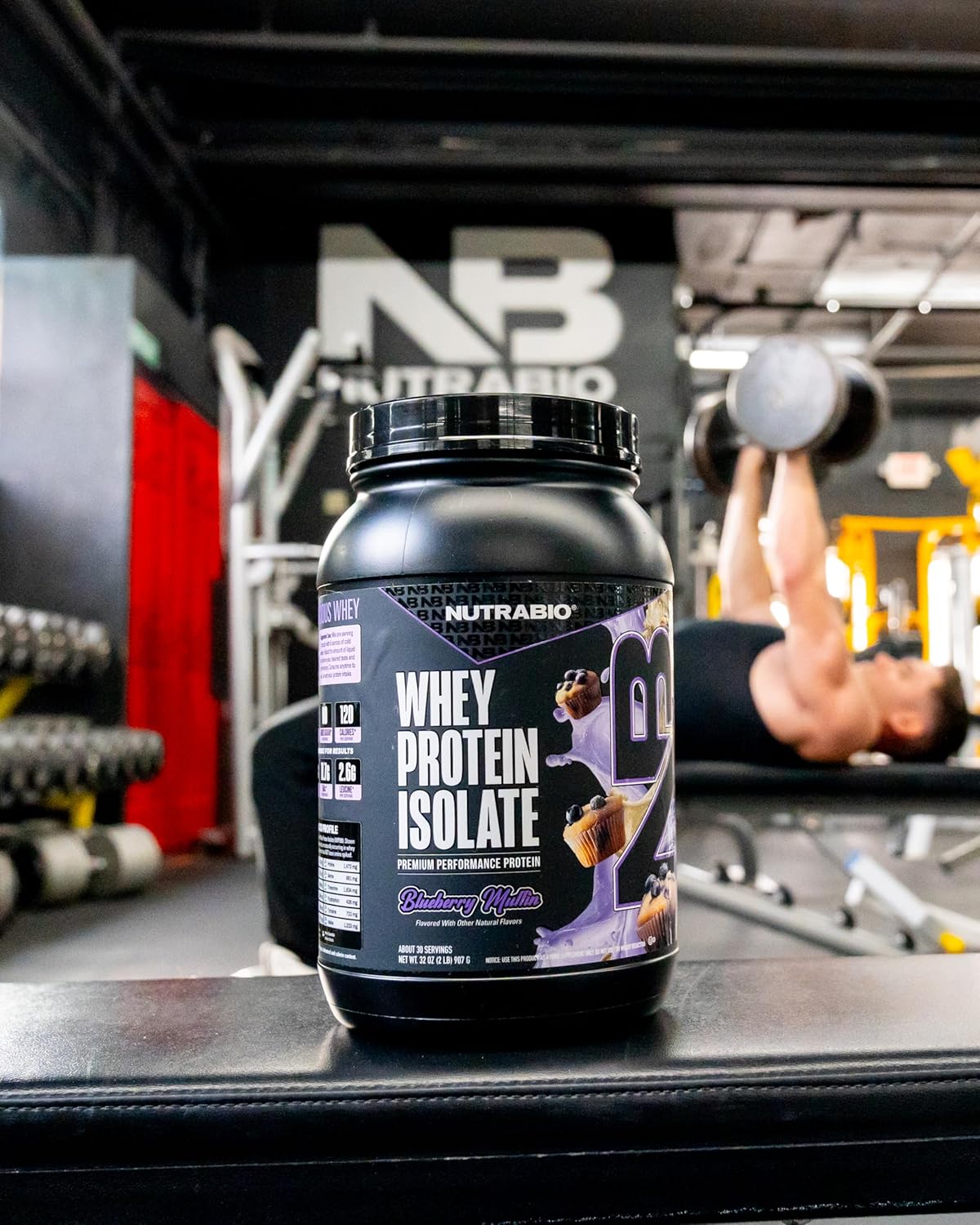 NutraBio 100% Whey Protein Isolate Protein Powder, 25g Protein with Complete Amino Acid Profile, Non-GMO, Soy & Gluten Free, Low Carb, Low Calorie Whey Protein Powder, Blueberry Muffin, 2 Lbs - Image 5