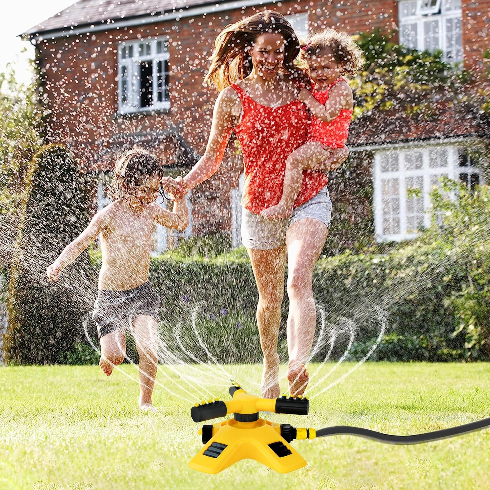 Giochi d'Acqua per Esterni per Bambini Giocattolo Piscina Rotante Automatico 360°Giochi da Giardino Irrigatore Acqua Regalo per Bambini 3 4 5 6 7 8 9 10 Anni