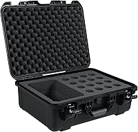 Vista 1 de Gator Cases Titan Series - Funda impermeable para micrófono moldeada por inyección, se adapta a hasta 16 micrófonos con cable y accesorios