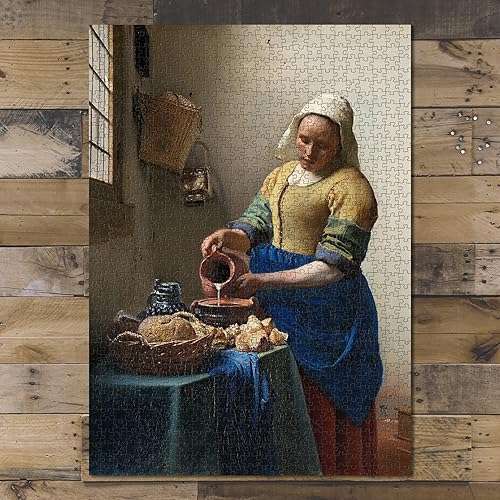 Miniatura 3 de Rompecabezas de 1000 piezas  La lechera o la criada de cocina  Johannes Vermeer