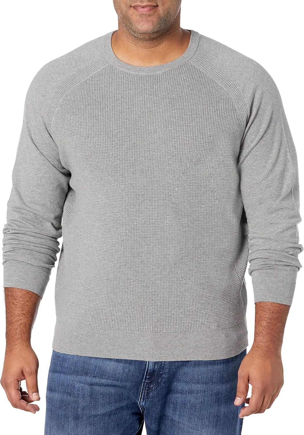 Cutter & Buck Men's Lakemont Mixed Stitch Crew Long Sleeve Classic Sweater