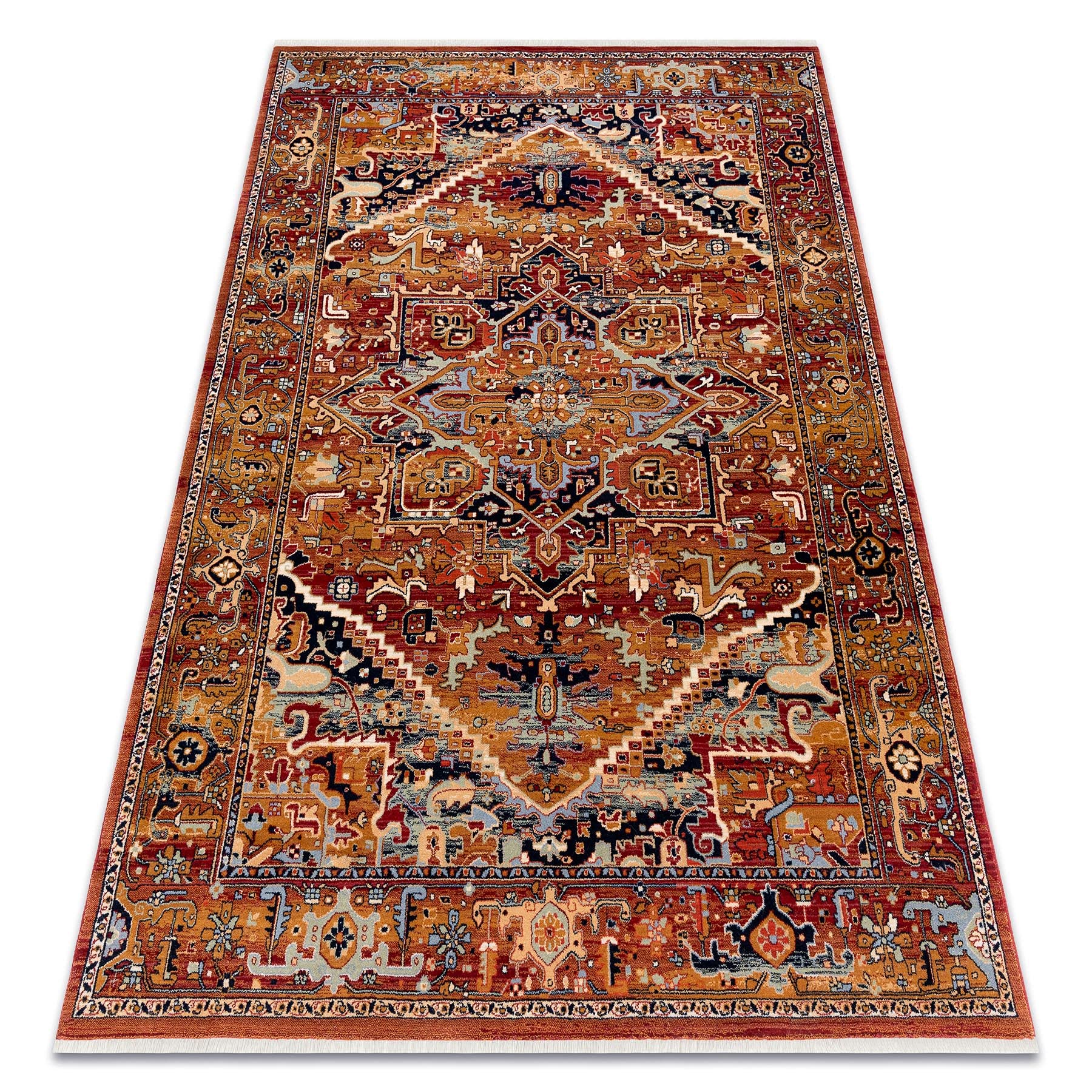 Tapis en laine Keshan pour réchauffer l'ambiance du salon