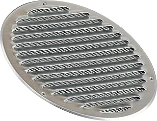 200mm - Grille de Ventilation - Acier Galvanisé En Acier Grille D'aération avec Moustiquaire