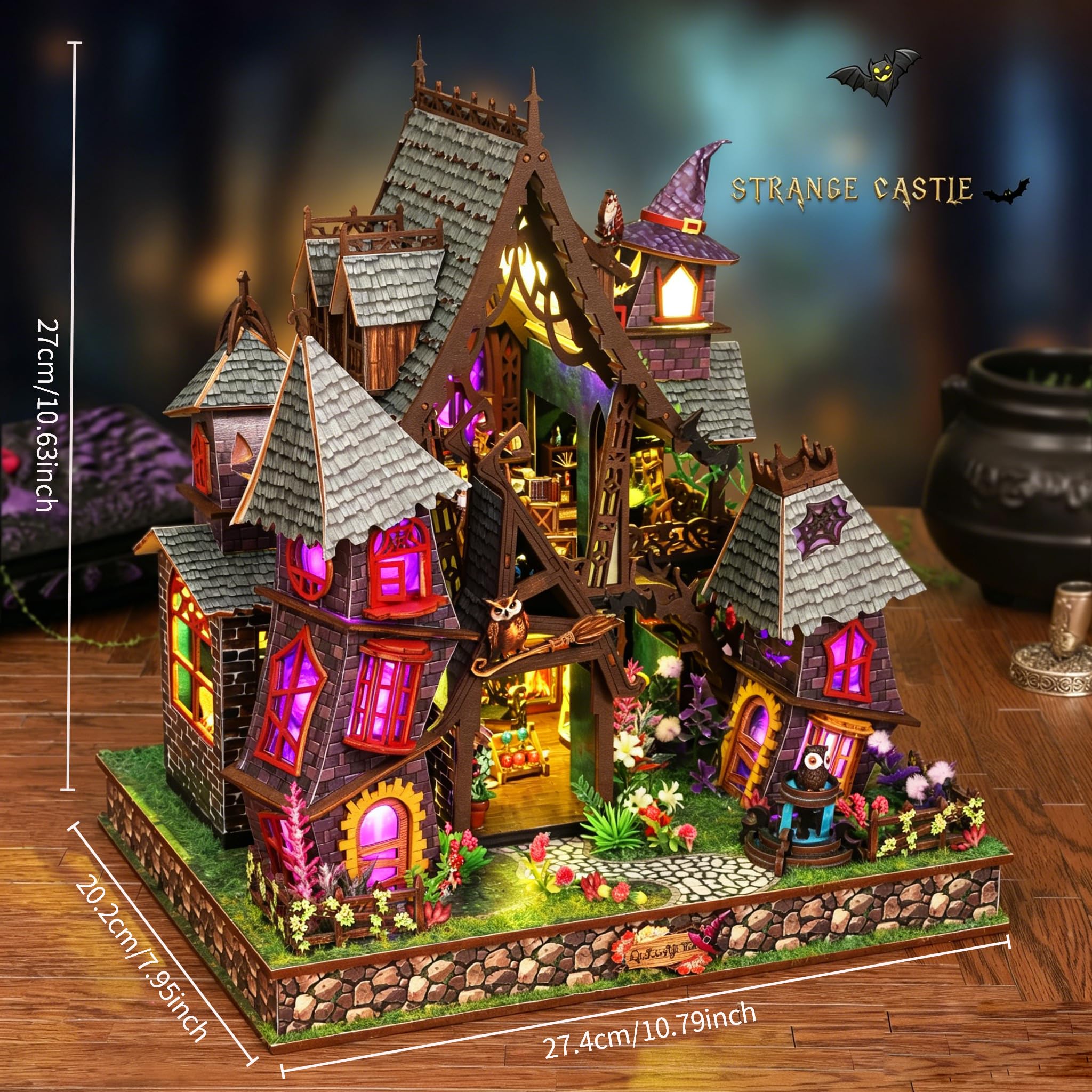 Miniaturowy zestaw domków dla lalek, zestaw miniaturowy, zestaw do samodzielnego wykonania mini domu dla dorosłych, dekoracja regału na książki do budowania dioramy, prezenty dla miłośników