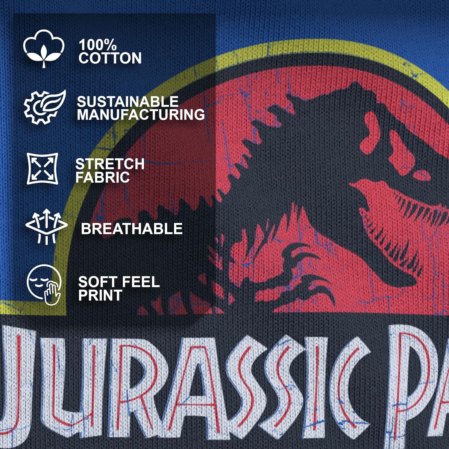 Jurassic Park Mens Jurassic Park Men's Classic Movie Logo T-Shirt - Image 4
