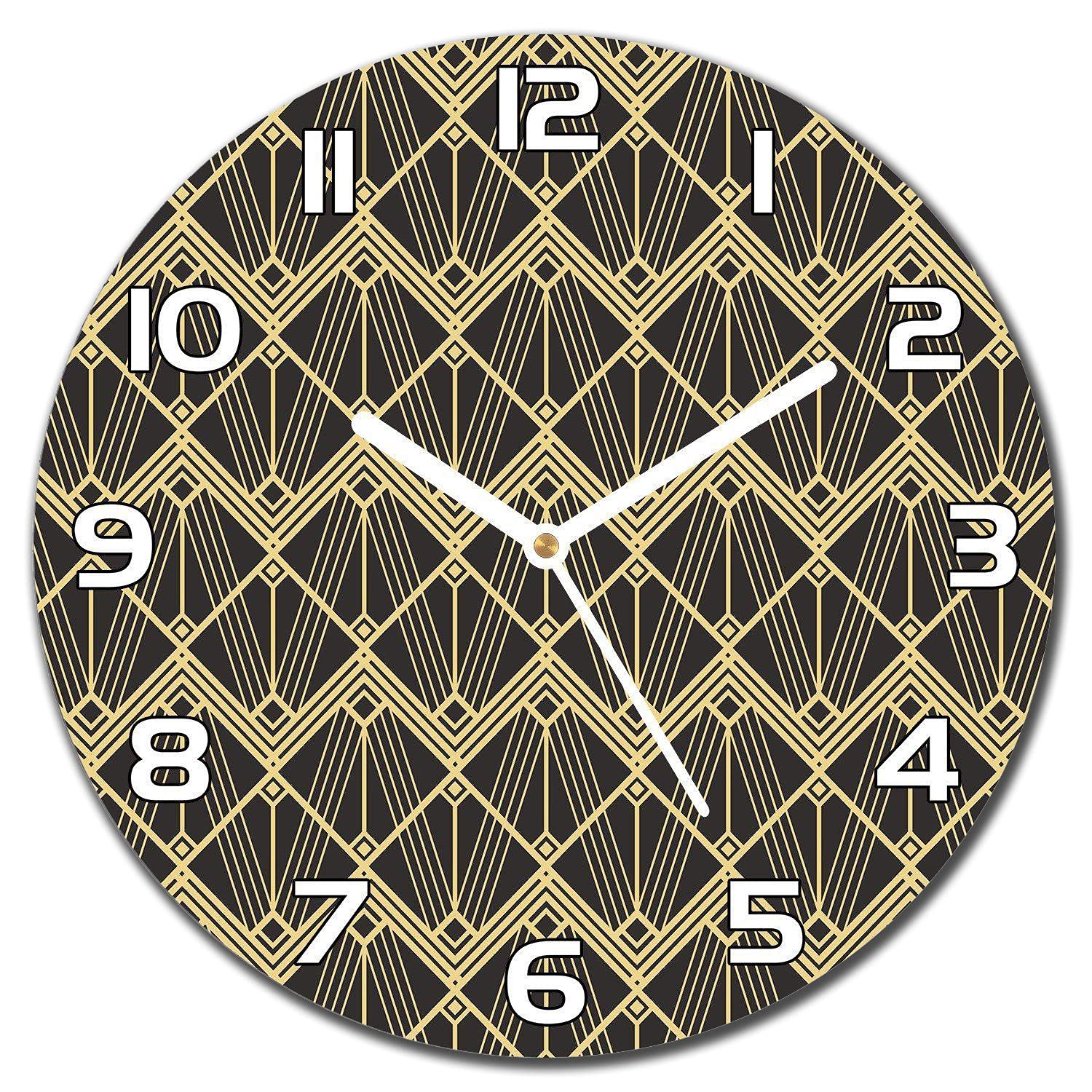 Horloge en verre sécurité 30 cm impression moderne haute définition chic et durable