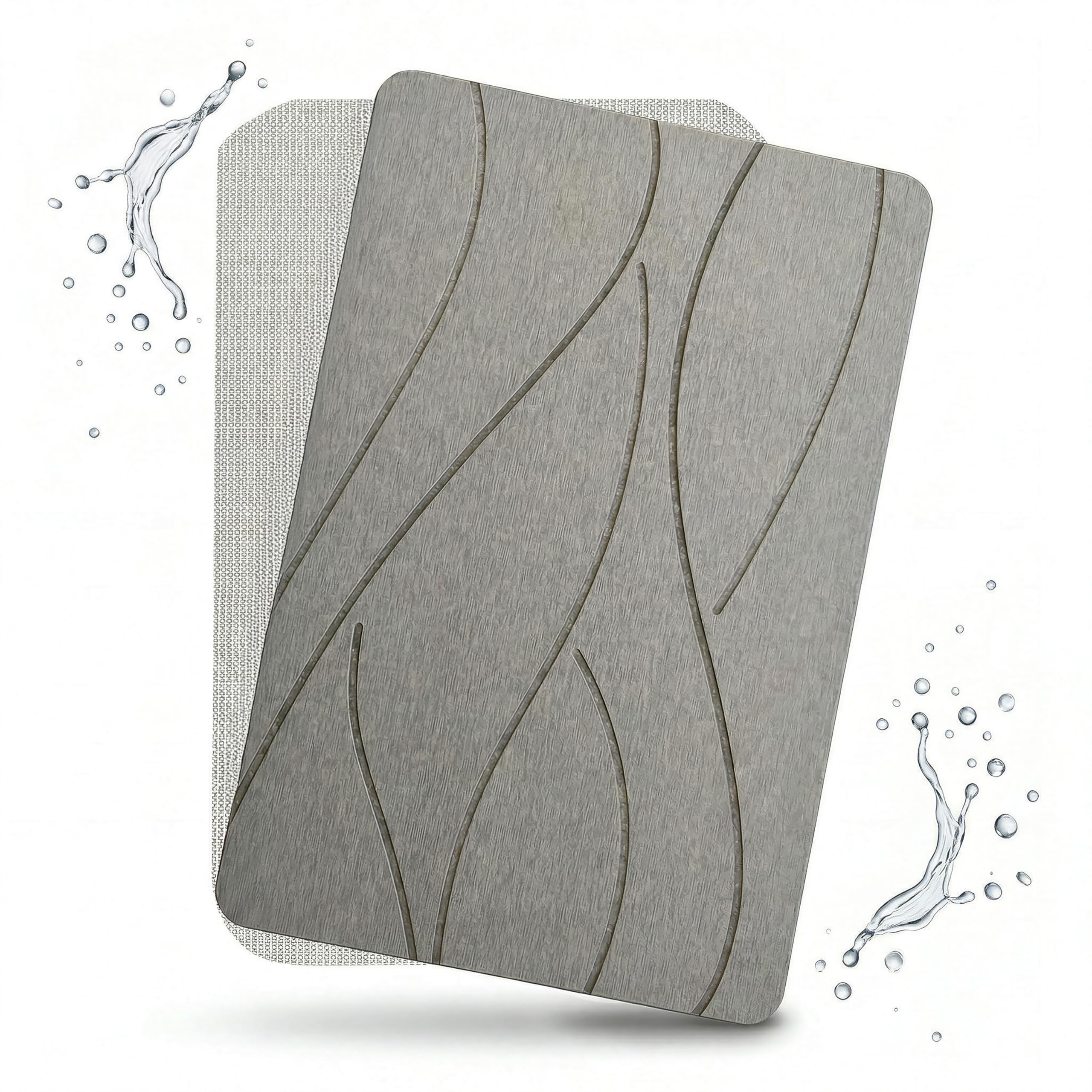 Alfombrilla diatomita de baño 60x40 SOFBON con acabado premium