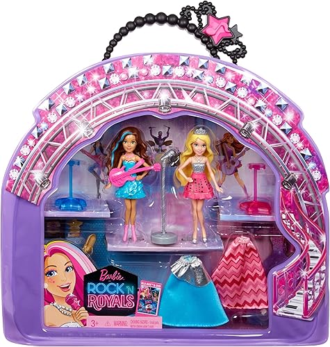 Barbie in Rock N Royals - Juego de regalo para muñecas y bolsa de vinilo