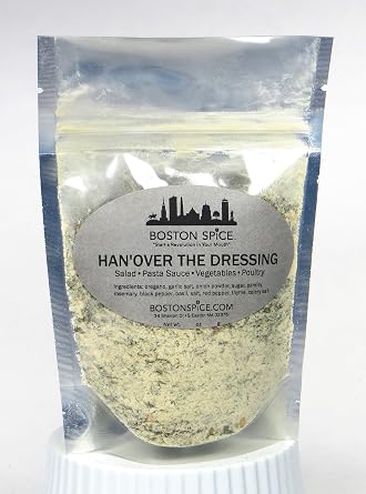 Boston Spice Hanover Hanover The Dressing Handmade Gourmet Italian Seasoning Blend Pasta Sauce Salad Dressings Mixed Greens Chip Bread Dip Poultry Chicken Turkey Vegetables 1/2 Cup Spice 2.5oz/71g