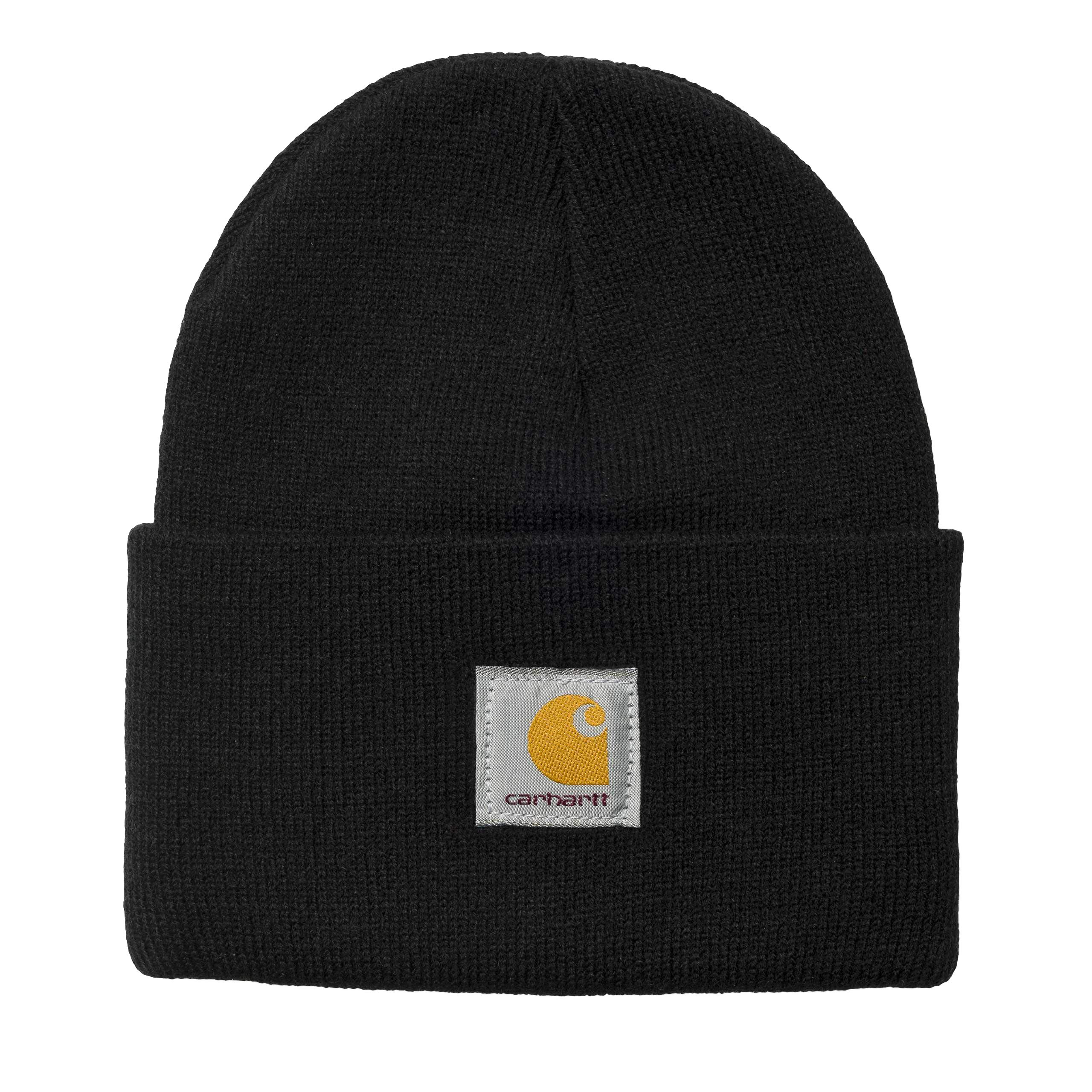 Carhartt Women's Black Wip Acrylic Watch Hat Unisex Winter Hat With 7Kmh Sticker 3544