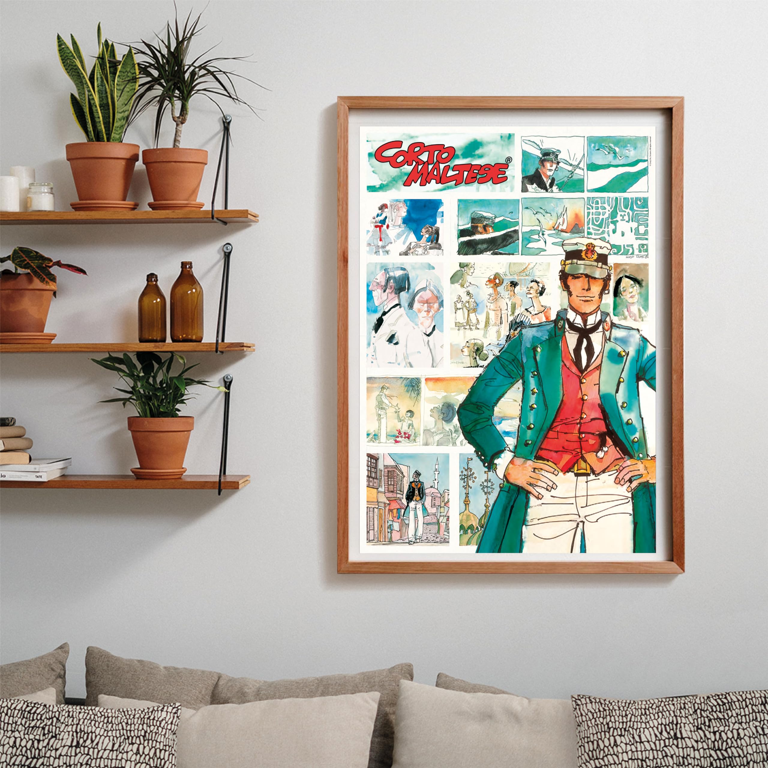 Clementoni Corto Maltese Puzzle 1000 Teile – Erwachsenenpuzzle 70 X 50 Cm, Anspruchsvolles Motiv, Made In Italy
