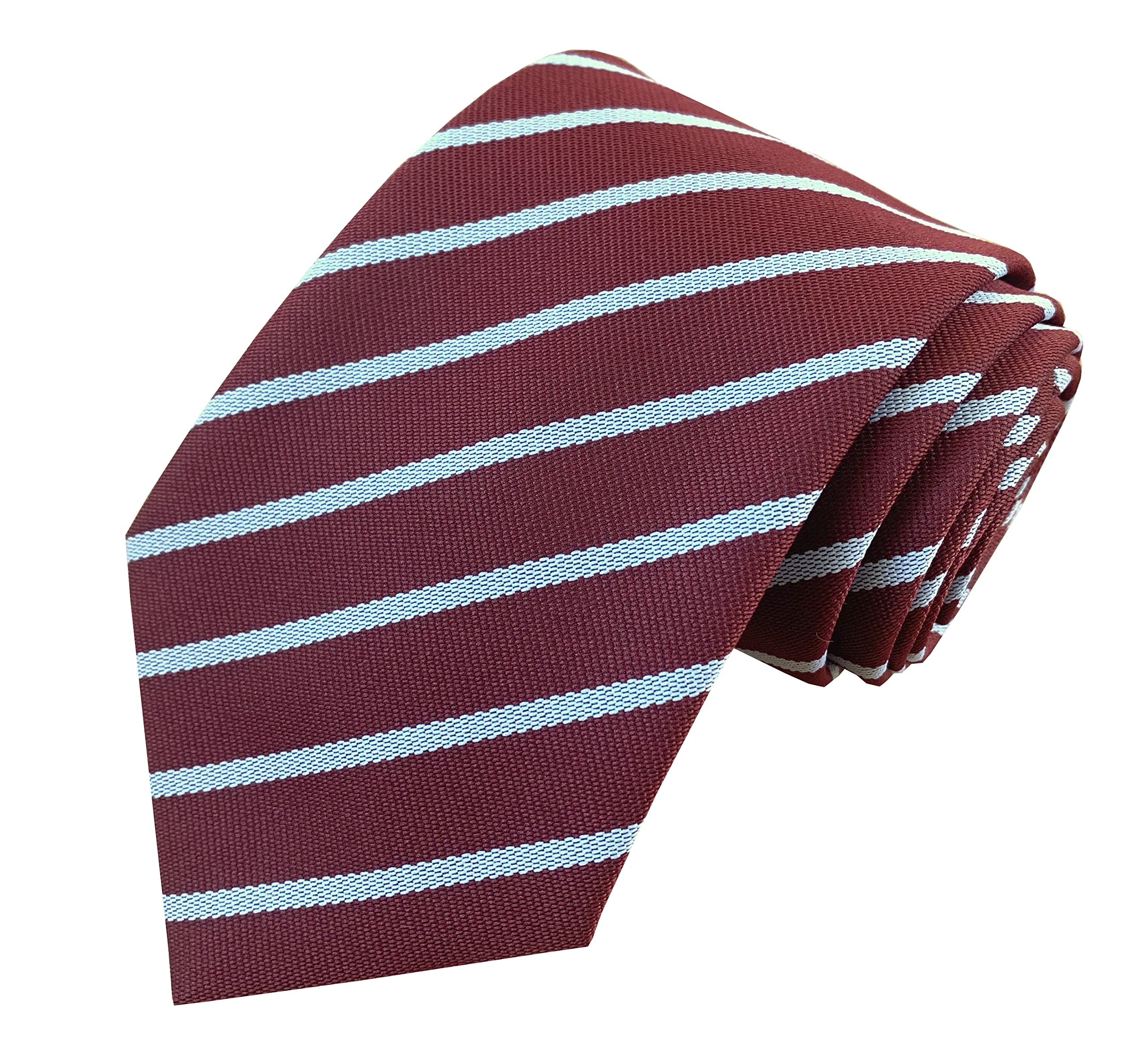 Kids Matilda School Tie (52 inch length) Fancy Dress, Maroon, White