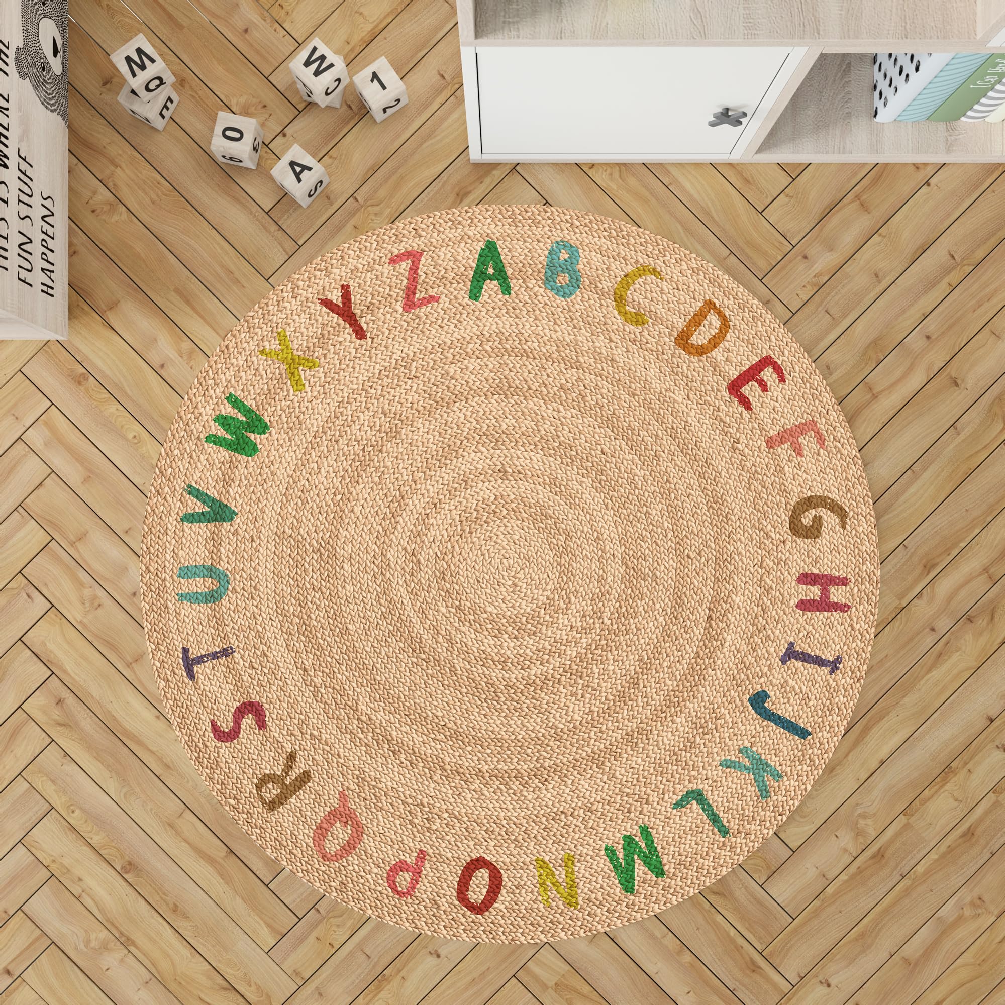 VINILIKO, Tappeto in vinile ABC Colori [Diam] 180 cm