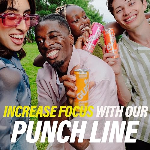 Vista 43 de GURU - Bebida Energética de Lite a base de plantas Solo 20 calorías Recarga con buena energía refrescante Bajo en calorías Ingredientes