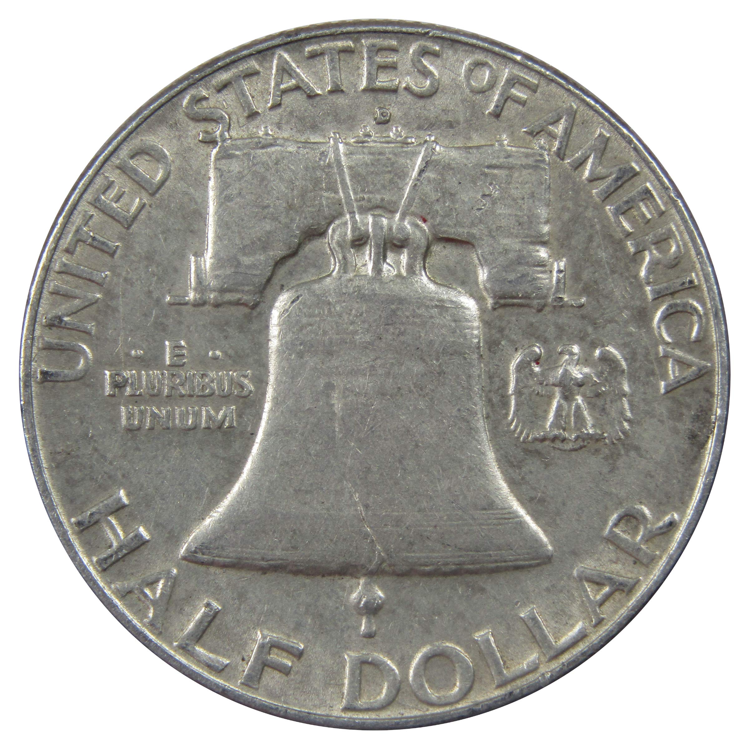 1962 D Franklin Half Dollar XF EF Extremely Fine 90% Silver 50c US