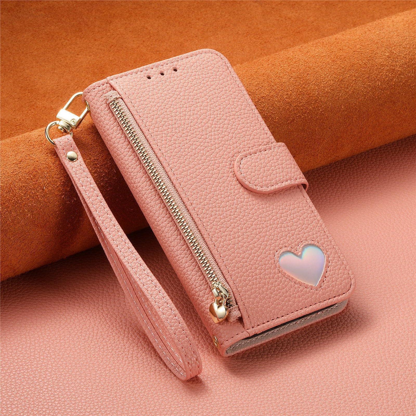 Étui antichoc Samsung S24 Plus rose protégeant écran et argent avec fermeture - 7