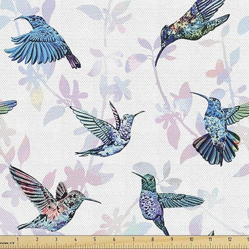 Tela Lunarable, The Yard, multicolor con estampado digital