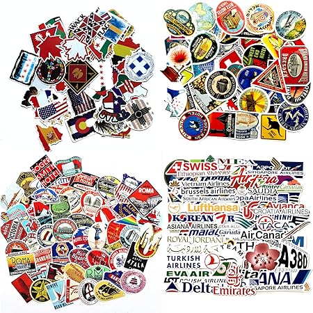 Amazon Co Jp 吉ダ ホテル ステッカー シール オシャレ ビンテージ 昔のトランク レトロ ステッカー 9枚 セット ラベル スーツケース ステッカー トランク キャリーバッグ 旅行 トラベル 旅行鞄 カッコイイ アメリカン雑貨 防水デカール シール オリジナル 世界