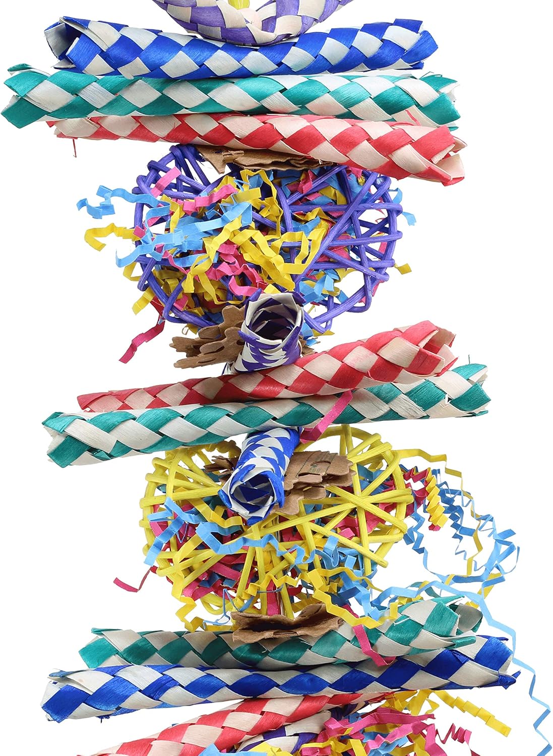 Bonka Bird Toys 1730 Foraging Heart Forage Shredding Natural Parrot Quaker Parrotlet Cockatoo Finch : Pet Supplies